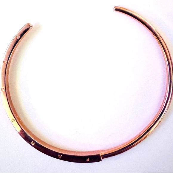 PANDORA Signature I-D Open Bangle - Rose Gold - Picture 6 of 15